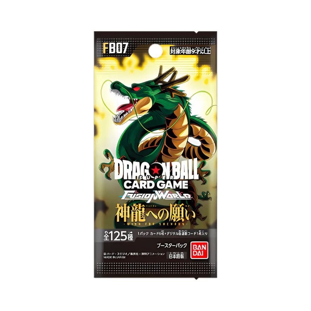 Dragon Ball Super CG Fusion World FB07 Wish Upon Shenron Booster Box (24 Packungen)